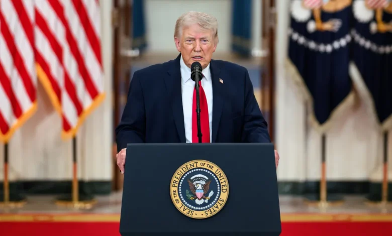 ABD Başkanı Donald Trump'ın 8 Nisan 2026 tarihinde İran ile ilan ettiği 14 günlük ateşkes ve Hürmüz Boğazı'nın açılması haberi için arşiv görseli.