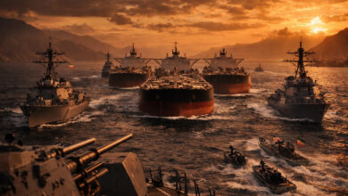 Hürmüz Boğazı askeri blokaj haritası ve ABD-İran donanmalarının stratejik konuşlanması