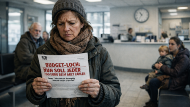 Avusturya sağlık sistemi doktor ziyareti 700 Euro ödeme önerisi ve endişeli hasta görseli