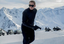 James Bond Spectre filminin Avusturya Sölden'deki ikonik karlı dağ çekimleri.