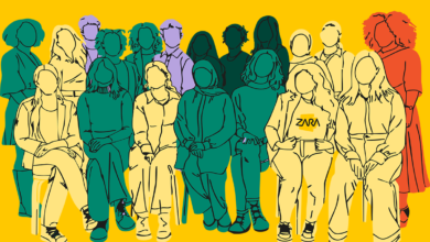 Avusturya'da bir binanın dış cephesinde yer alan büyük ZARA (Zivilcourage und Anti-Rassismus-Arbeit) tabelası ve derneğin ırkçılıkla mücadele çalışmalarını simgeleyen dış mekan görünümü.